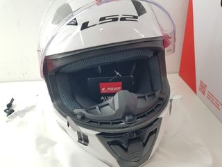 Casco Moto Integral LS2 Rapid Solid Blanco Talla X