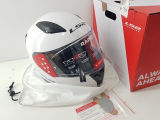 Casco Moto Integral LS2 Rapid Solid Blanco Talla X