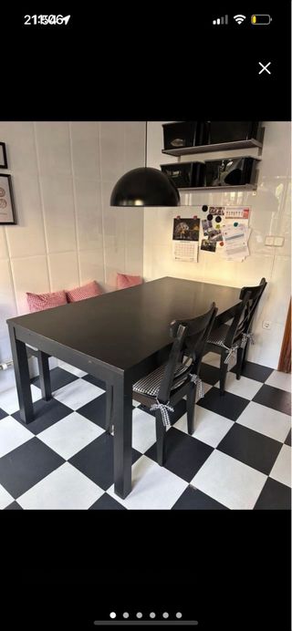 Conjunto Ikea madera negra URGE VENDER