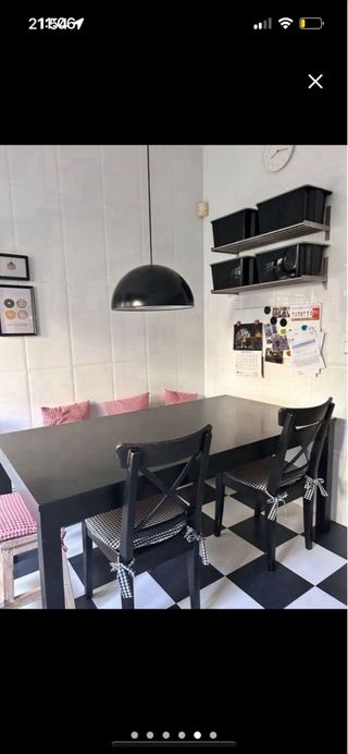 Conjunto Ikea madera negra URGE VENDER