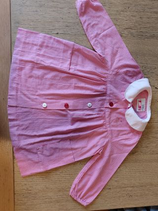 Grembiule rosa quadretti 2-3 anni