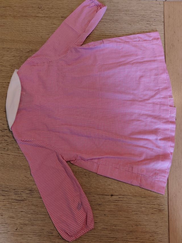 Grembiule rosa quadretti 2-3 anni