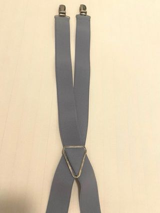 Tirantes de traje  caballero grises