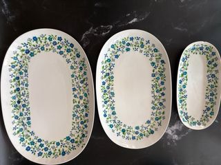 Vajilla Bidásoa Porcelana Flores y hojas verdes