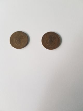 2 Monedas Pesetas Franco 1963