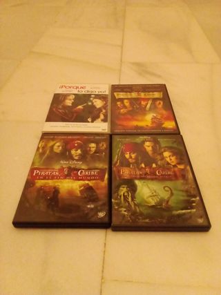 Pack 4 Películas Piratas del Caribe DVD