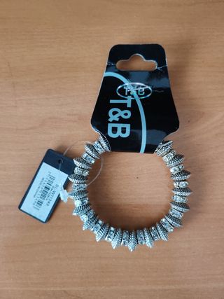 Pulsera Fantasía Cristal Plateada