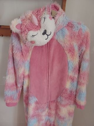 Pijama Unicornio Capucha Multicolor niña