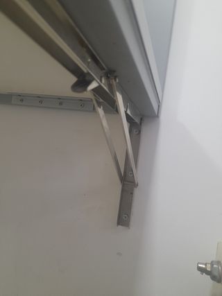 Mesa Plegable de pared para Cocina Gris y Roja