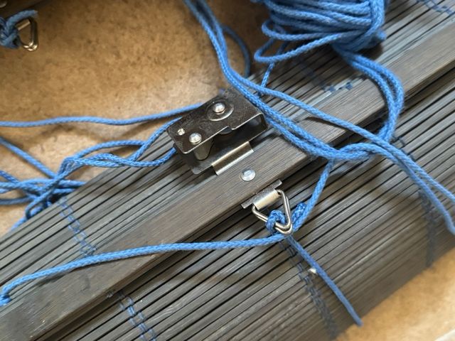 Cortinas Store Bambú Verdes y Azules