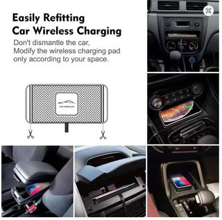 Alfombrilla Cargador Inalámbrico Coche 30W
