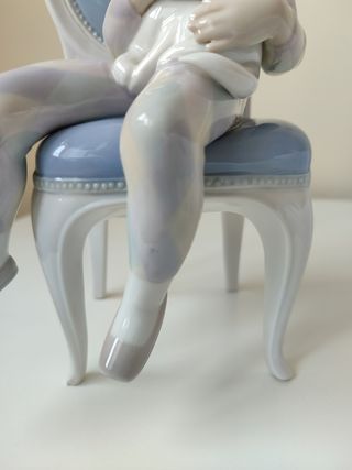 Porcelana Lladró " ARLEQUIN CON GATO"