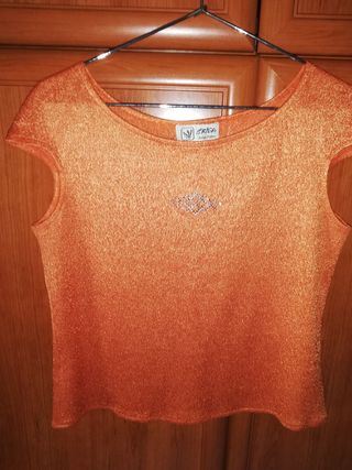 Suéter Naranja, marca Espiga Talla 46