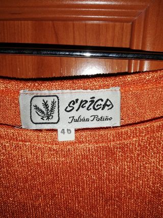 Suéter Naranja, marca Espiga Talla 46