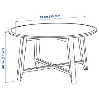 Mesa de centro redonda Ikea blanca