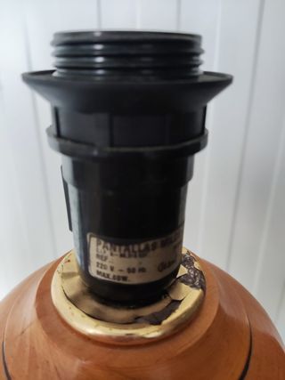 Lámpara de pie vintage de madera