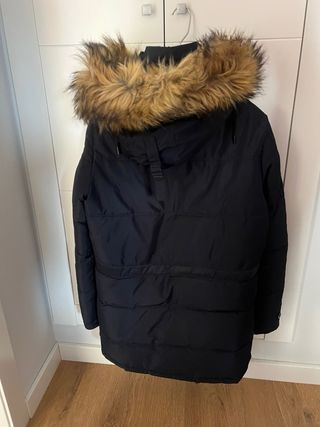 Chaquetón Zara Negro Hombre