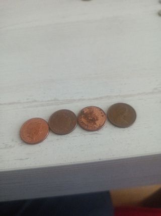 Lote de 4 monedas antiguas