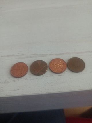 Lote de 4 monedas antiguas