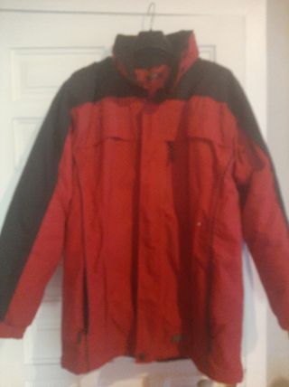 Anorak Rojo y Negro Talla XL