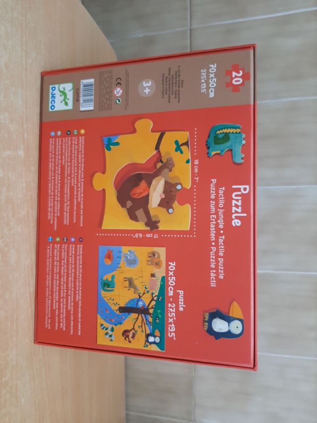 Puzzle Táctilo Djeco 70x50cm