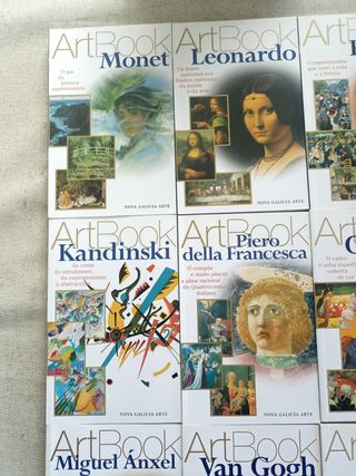 Collezione di libri d'arte: Monet, Leonardo, Kandinsky