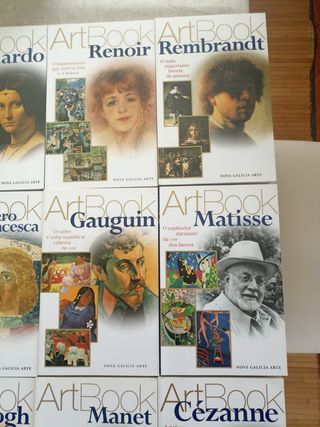 Collezione di libri d'arte: Monet, Leonardo, Kandinsky