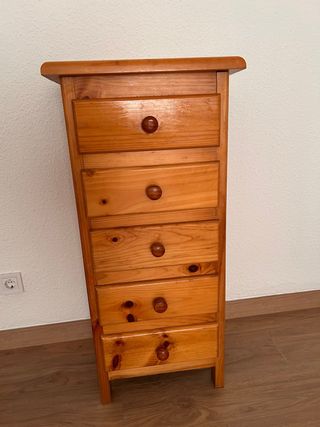 Cómoda vintage de madera
