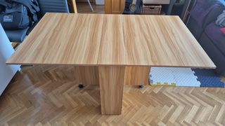 Mesa abatible madera como nueva