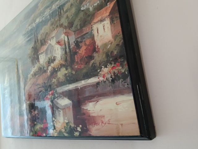 Quadro su tela con paesaggio marino