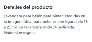 Figura lavandera belén