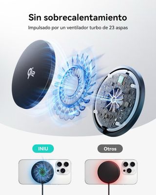 Cargador Inalámbrico Escritorio Qi2 iPhone