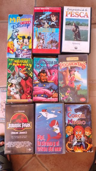 Lote 9 Cintas VHS: Disney, Jurassic Park, Pocahont