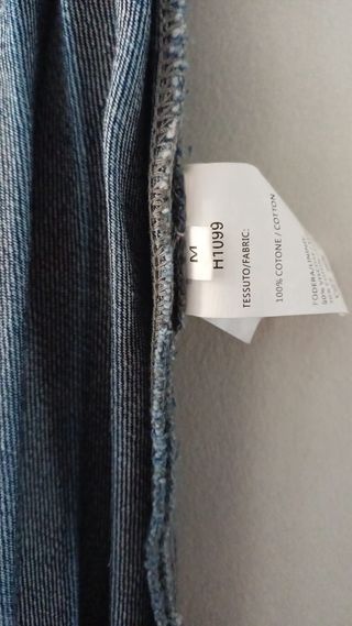 Falda vaquera plisada