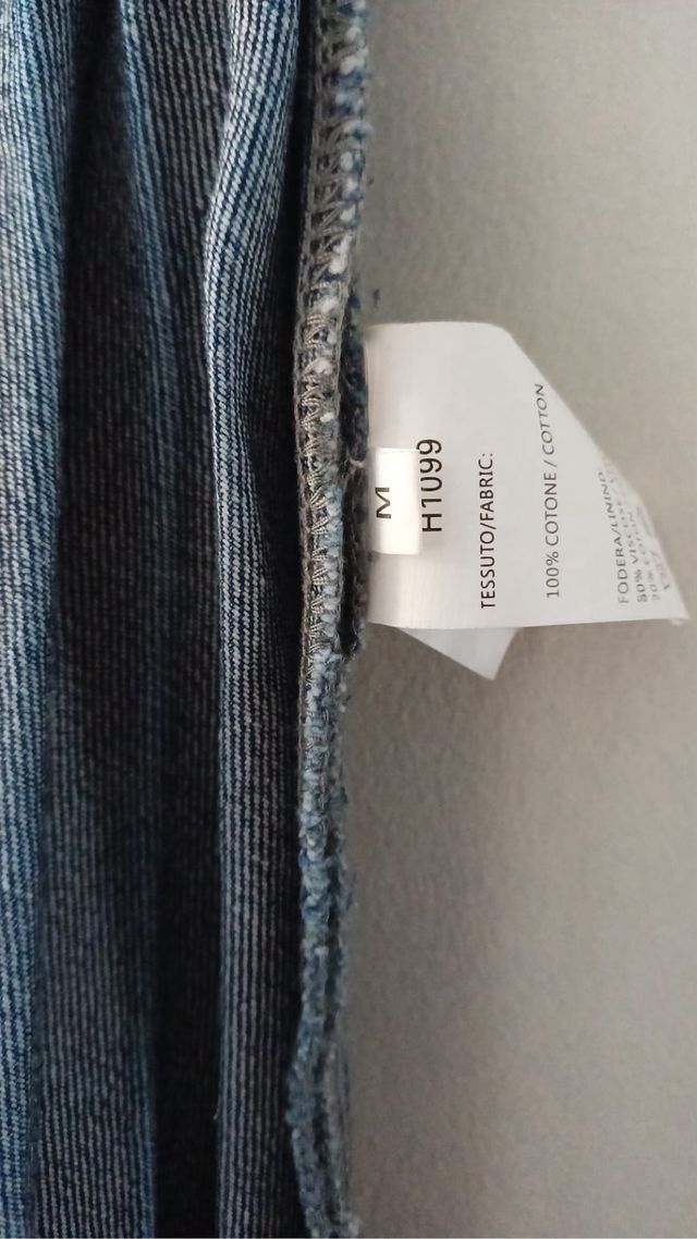 Falda vaquera plisada