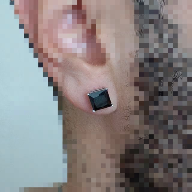 Orecchini brillante NERO | "Preziosi Gioielli"