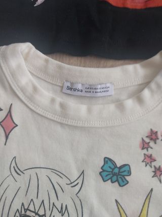 2 Camisetas niña estampadas PUESTA 1 VEZ