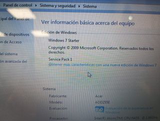 PC ACER ASPIRE ONE 10.1". 