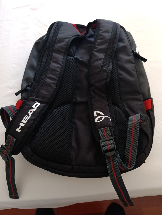 Mochila Head raquetero, como nueva, 4 espacios