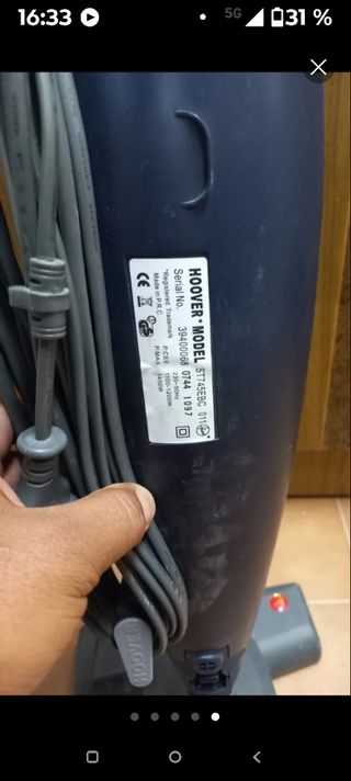 Aspiradora Hoover con cable