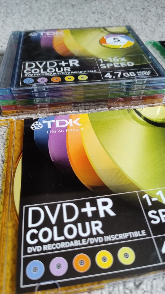 TDK DVD+R Colour 8 pezzi 1-16x