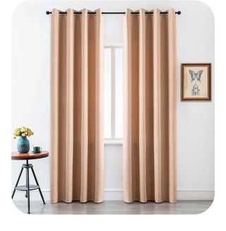 2 Paneles Cortinas Opacas Beige