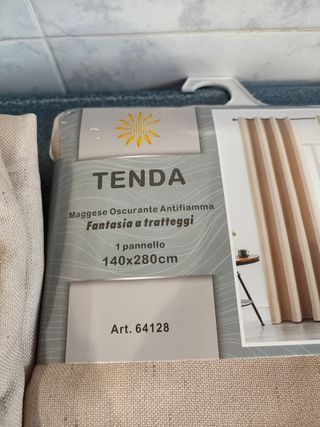 2 Paneles Cortinas Opacas Beige