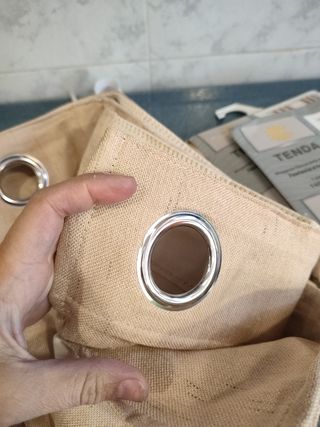 2 Paneles Cortinas Opacas Beige