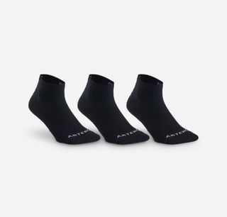 Pack 3 pares calcetines tobilleros negros