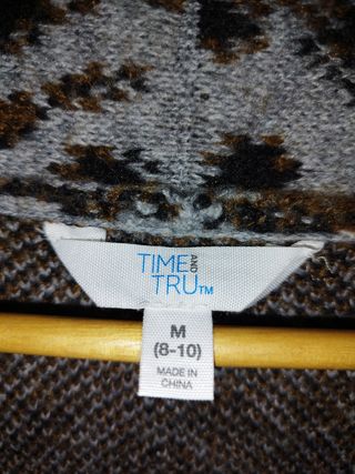 Chaqueta Abrigo Animal Print Gris Marrón