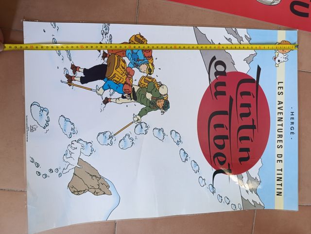 6 Posters Tintín Portadas Libros Plastificados