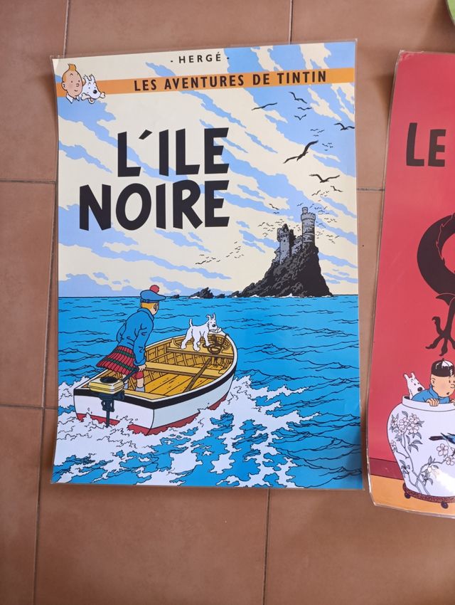 6 Posters Tintín Portadas Libros Plastificados