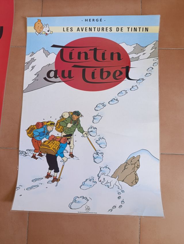 6 Posters Tintín Portadas Libros Plastificados