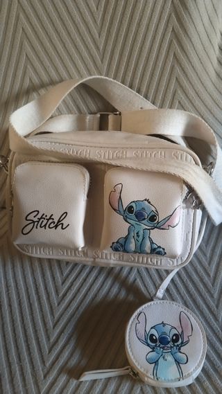 Bolso de Stitch con monedero y Mochila Turquesa